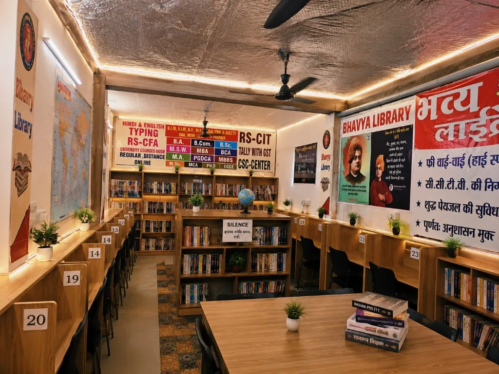 Bhavya Silent Library Room